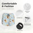 thumbnail image 5 of Disketp Cute Gnome Bee Collects Honey Print Women's Shorts Workout Shorts for Athletic Gym Running Shorts with Phone Pockets Small, 5 of 8