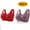 Purple, variant on 2Pc Bra For Seniors Front Closure for Women, Soft Casual Bra Plus Size Wire Free Lingerie Red L