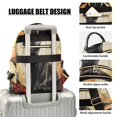 thumbnail image 4 of JIALIOU Mini Backpack Purse for Women Quilted Casual Daypack Small Travel Shoulder Bag, Elegant Black Cat, 4 of 7