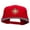 Red, variant on Compass Embroidered Superior Cotton Twill Flat Bill Snapback Prostyle Cap - Navy OSFM