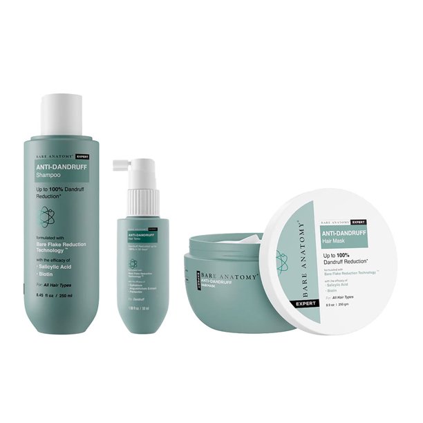 Bare Anatomy Anti Dandruff Shampoo + Hair Mask + Toner Dandruff Reduction Kit