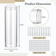 thumbnail image 2 of 30 PCS Coin Storage Tubes, Quarter Tubes Clear Coin Tube, Plastic Coin Holders Coin Container with Screw Lids, Containers for Coins Collection Supplies, 2 of 7