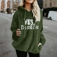 thumbnail image 2 of Wensltd Women's Pullover Sweatshirt Drawstring Hoodie Warm Fall and Winter Long Sleeve Tops, 2 of 6