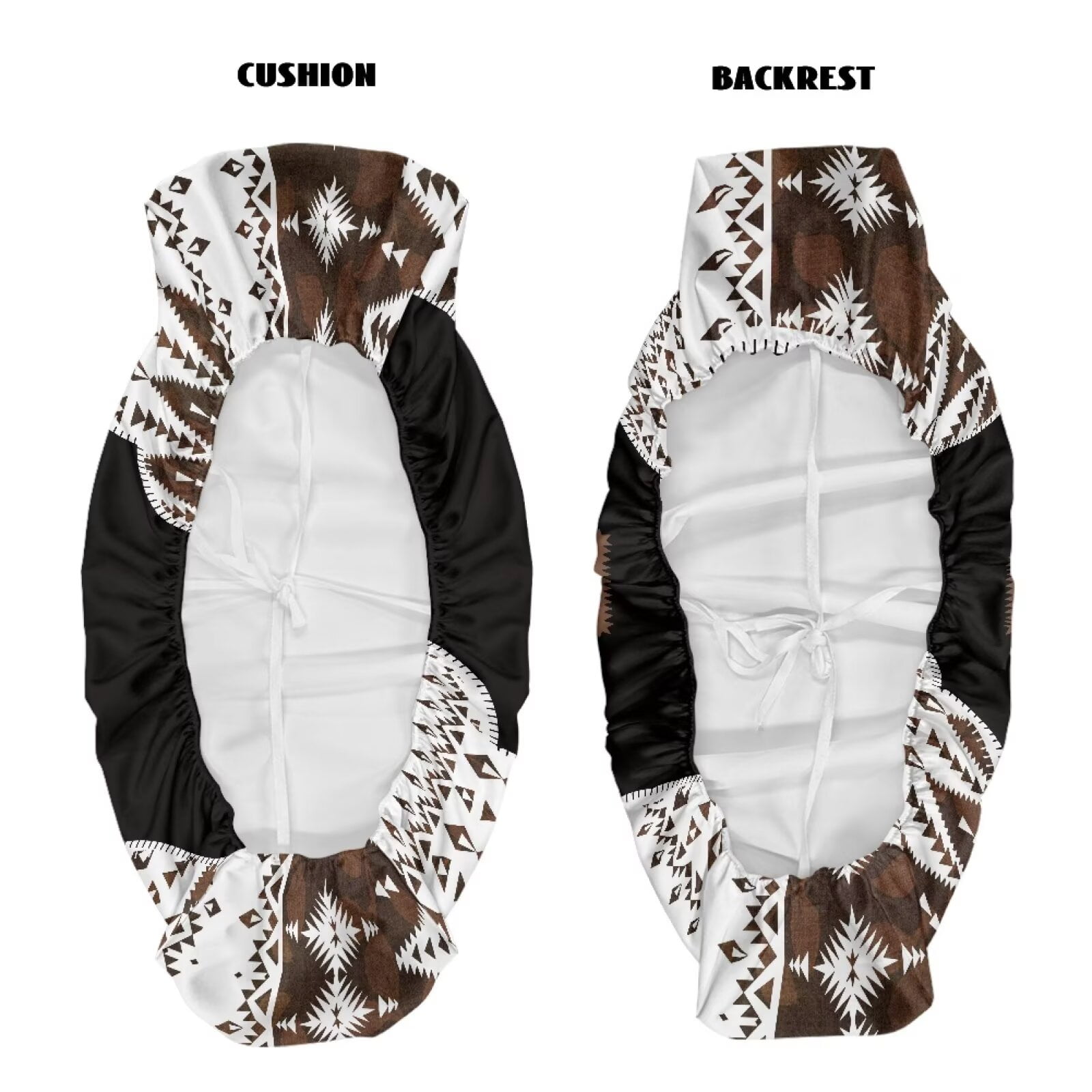 Yuyamidu Aztec Western Geometric UTV Seat Cover UTV Accessories Compatible with Mule 4010 4000 3000 3010 2001-2023 2025 Full Protection Outdoor Camo Cover 2 PCS