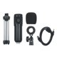 thumbnail image 4 of Micrófono USB 850 con captación omnidireccional de 360°, incluye trípode y cubierta de espuma, ideal para transmisiones en vivo, podcasts y grabaciones individuales, color negro., 4 of 6