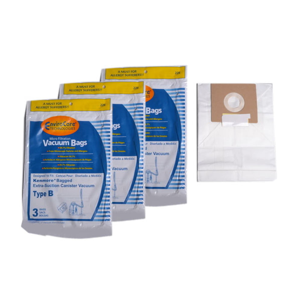 6 Type B Kenmore 24196 85003 634875 Allergen Vacuum Bags Extra Suction Galaxy 