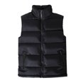 thumbnail image 2 of Joernso Autumn Winter Men Vest Solid Color Thickened Stand Collar Zipper Slim Fit Sleeveless Jacket for Daily Wear, 2 of 8