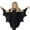 Black, variant on Girls Halloween Bat Cape Party Dress Up Accessory