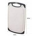 thumbnail image 3 of Wozhuob Plastic Cutting Board, Dishwasher Safe Cutting Boards with Juice Grooves, Easy Grip Handle, Non-Slip, with Grinding Area for Grinding Garlic and Ginger, 3 of 7