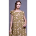 thumbnail image 4 of Bimba Chemises de Nuit pour Femmes en Rayonne Imprimée à Manches Courtes Lingerie de Nuit pour Dames, 4 of 4