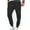 649#Black, variant on Cargo Joggers for Men High Waisted Scrub Joggers Draswstring Elastic Waist Stretchy Scrub Pants with Zip Pockets Beige M