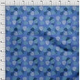 thumbnail image 4 of oneOone Velvet Blue Fabric Tropical Sewing Craft Projects Fabric Prints By Yard 58 Inch Wide, 4 of 5