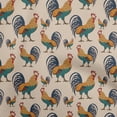 thumbnail image 1 of oneOone Viscose Jersey Brown Fabric Birds Rooster Craft Projects Decor Fabric Printed By The Yard 60 Inch Wide, 1 of 4