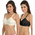 thumbnail image 4 of Ossirrio Women's Delicate Everyday Plus Size Cotton Bra Full Coverage Non Wired Non Padded Bra, 4 of 5