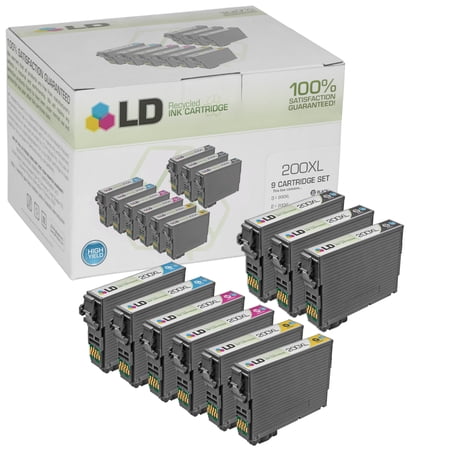 LD Compatible Epson 200XL Set of 15 High Yield Cartridges: 6 Black (T200XL120)  3 Cyan (T200XL220)  3 Magenta (T200XL320)  3 Yellow (T200XL420)