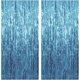 thumbnail image 1 of Paquete de 2 serpentinas azules para decoración de fiestas, fondo con flecos azules, decoración de fiesta con temática oceánica, cortina de aluminio, decoración de cumpleaños azul, suministros para, 1 of 7