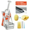 thumbnail image 5 of ONCE FOR ALL Adjustable Thickness Mandoline Slicer, Safe Stainless Steel Vegetable Chopper, Onion Tomato Potato Slicer, 5 of 10
