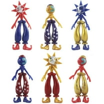 6 Set PCS Moondrop Sundrop FNAF Action Figures, Each Figure is about 5" Tall