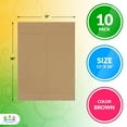 thumbnail image 3 of Brown Rigid Mailers, Stay Flat Cardboard Envelopes, 10 Count, 13 x 18 in, 3 of 9