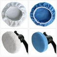 thumbnail image 3 of tasrioml 5Pcs 5-6/7-8/9-10 Inch Soft Car Care Waxing Polishing Bonnet Buffer Pad Cover, 3 of 7