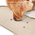 thumbnail image 6 of Dog Cat Food Mat Raised Edges Dog Feeding Mat Silicone Food Mat for Pet Bowls Milkbrown,Beige 10" x 20", 6 of 9