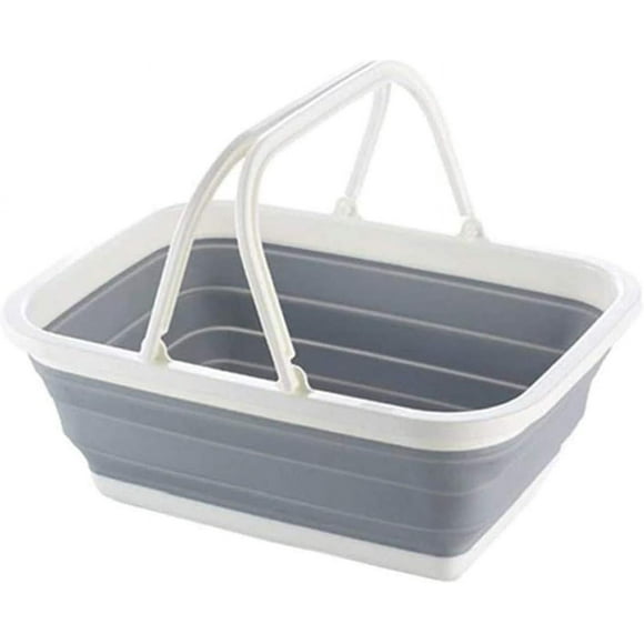 Collapsible Plastic Oval Laundry Basket, Oval Plastic Collapsible Laundry Basket, Oval Collapsible Laundry Basket, for Shopping Basket, Fruit Basket,