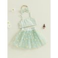 thumbnail image 3 of aturustex Little Girl 3Pcs Casual Skirts Outfit 0 6M 12M 18M 2T 3T Toddler Baby Daisy Cropped Camisoles Sleeveless Vests Spaghetti Strap Tops Elastic  Clothes Set Beachwear for Holiday Party, 3 of 7