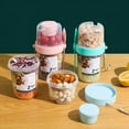 thumbnail image 7 of ACDANC Yogurt Parfait Cups with Lids and Spoons Breakfast Portable Cereal Container to Go Travel Cereal Bowl and Milk Container Overnight Oats Snack Containers Salad Dressing Holder, 7 of 7