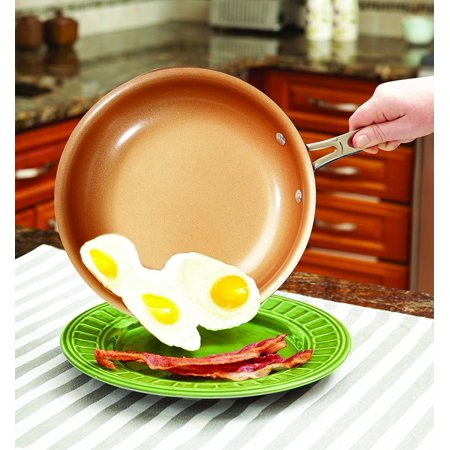 BulbHead Red Copper 10 Pc Cookware Set Ceramic Non-Stick Cooking Pots and Pans 689849273815  eBay