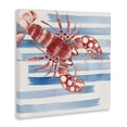 thumbnail image 3 of Stupell Industries Striped & Dotted Claws Lobster Canvas Wall Art design by Eli Jones, 36 x 36, 3 of 7