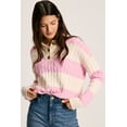 thumbnail image 4 of FOLUNSI Chic Stripe Henley Sweater | Soft Cable Knit Basic, 4 of 8