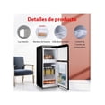 thumbnail image 3 of Frigobar RED VELVET 2 Puertas Retro 86l Termostato Ajustable, 3 of 8
