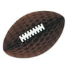 Club Pack of 12 Brown Honeycomb Tissue Football with Laces Party Wall Decor 12"