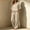 Beige women's 2 piece sets summer a1, variant on Women's 2 Piece Sets Summer Wide Leg Pants V Neck Short Sleeve Tops Casual Lounge Matching Sets Solid Boho Vacation Travel Outfits Loose Tracksuit, Gray S