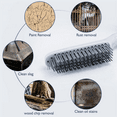 thumbnail image 6 of Stainless Steel Wire Brush Set 4Pcs, with Strong Handle & Metal ,for Cleaning Welding Slag & Rust,Dust,4 x Steel Wire Brush,Gray, 6 of 7