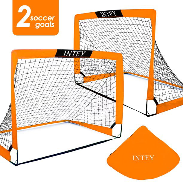 Pair | Portable Pro Soccer Nets FORZA Flash Pop-Up Soccer Goals Soccer Training Equipment | Soccer Goals for Backyard Pop Up Soccer Goal 2.5ft, 4ft & 6ft 