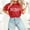 Shirts-Red, variant on Gamivast Valentines Day Tops for Women Short Sleeve Cute Heart Graphic Thsirts Trendy Crewneck Party Shirt Loose Fitted Tunic Blouse Holiday Outfit 2026