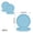 #1-Blue【20x Plates, 7.09" x 7.09"】, variant on 20PCS Disposable Paper Dessert Plates, Thick Round Cake Snack Tableware for Outdoor Picnics, Birthday Wedding Party Dinner Decorations, Topliu