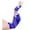 Blue, variant on Long Fishnet Fingerless Gloves - Stretchy Mesh Punk Gothic Costume Accessories, 80s Retro Party Performance Props, Multiple Colors for Women Red