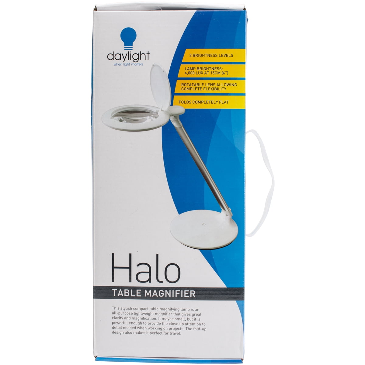 Photo 1 of Daylight Halo Table Magnifier-White Silver