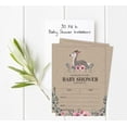 thumbnail image 5 of Inkdotpot Set Of 30Jungle Animals Rustic Baby Shower Invitations-Diaper Raffle Tickets And Baby Shower Book Request Cards Its a Boy Its a girl Invites, 5 of 8