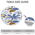 thumbnail image 6 of Designer Inspired Round Table Cover, Bohemian Floral Patterns with Elastic Border, Fits 56 Inch Circular Tables Perfectly, 6 of 7