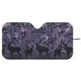 thumbnail image 3 of Xixirimido Car Windshield Sun Shade Foldable Sunshade Front Window Cover Sun Visor for Trucks SUVs Sedan Universal Car Interior Accessories, Hunting Deers Purple Forest Camo, 3 of 8