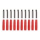 thumbnail image 1 of Lot de 10 connecteurs bananes isolés de 2 mm avec gaine de protection pour équipement de test, rouge, 1 of 4