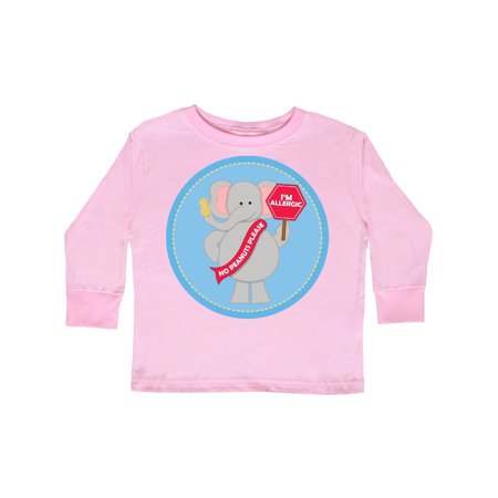 

Inktastic Peanut Allergy elephant Gift Toddler Boy or Toddler Girl Long Sleeve T-Shirt