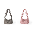 thumbnail image 1 of Bolso Fruncido Diseñador Hombro Nylon Moda Bolso Bandolera para Mujer Gris, 1 of 6