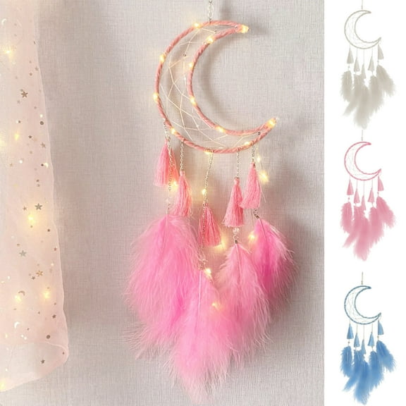 Msgweeeg Flocked Ornaments for Christmas Tree Christmas Indoor Decorations Dreamcatcher Gift Of Healing Dreamcatcher Woven Home Decor Pendant