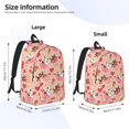 thumbnail image 4 of Daiia Cow Flower And Heart Vintage Canvas Backpack for Men and Women ,Hiking Backpack,Travel Laptop Bag for School,Large Capacity Backpack-Small, 4 of 8