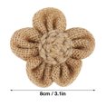thumbnail image 4 of 4 piezas de flor de arpillera cinco hojas hechas a mano en forma de lino colgante de arpillera artesanía de flores decoración de fiesta de bricolaje para decoración de fiesta ANGGREK  Otros, 4 of 8