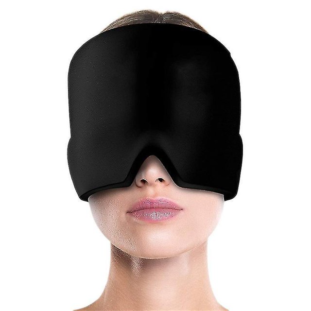 Form Fitting Gel Ice Headache Migraine Relief Hat Cold Compress Therapy Cap Ice Head Wrap Pack Mask For Tension Sinus